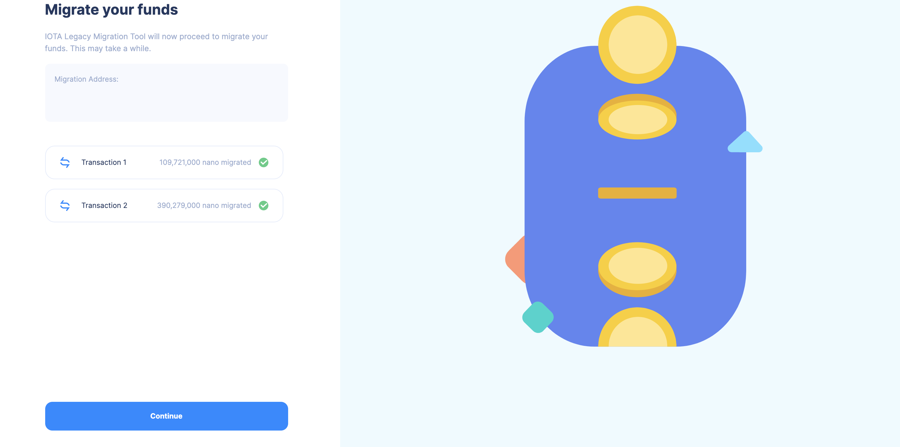 Legacy Migration Tool Multiple Transaction In Progress